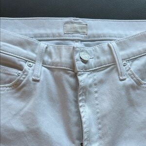 MOTHER Insider Crop Step Fray in Glass Slipper (size 27)